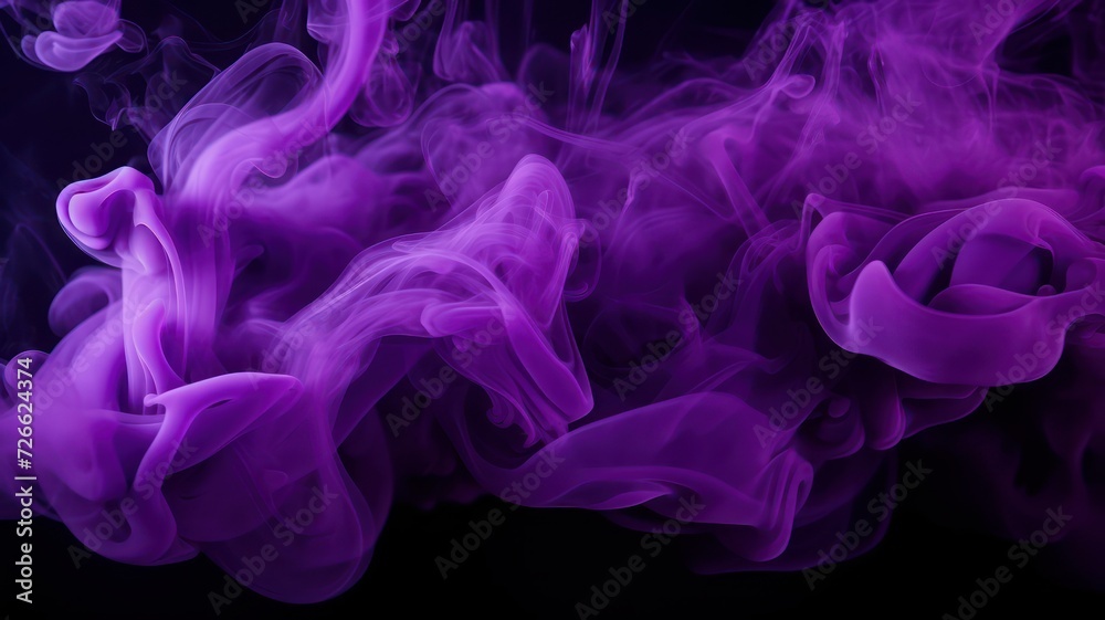 Abstract purple and violet fluffy pastel ink smoke cloud, a soft Smoke cloudy texture background. 