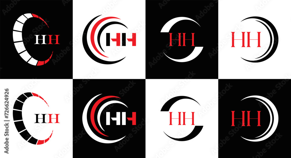 HH logo. H H design. WhitE HH letter. HH, H H letter logo SET design. Initial letter HH linked circle uppercase monogram logo. H H letter logo SET vector design. HH letter logo design
HH logo. H H design. WhitE HH letter. HH, H H letter logo SET design. Initial letter HH linked circle uppercase monogram logo. H H letter logo SET vector design. HH letter logo design
