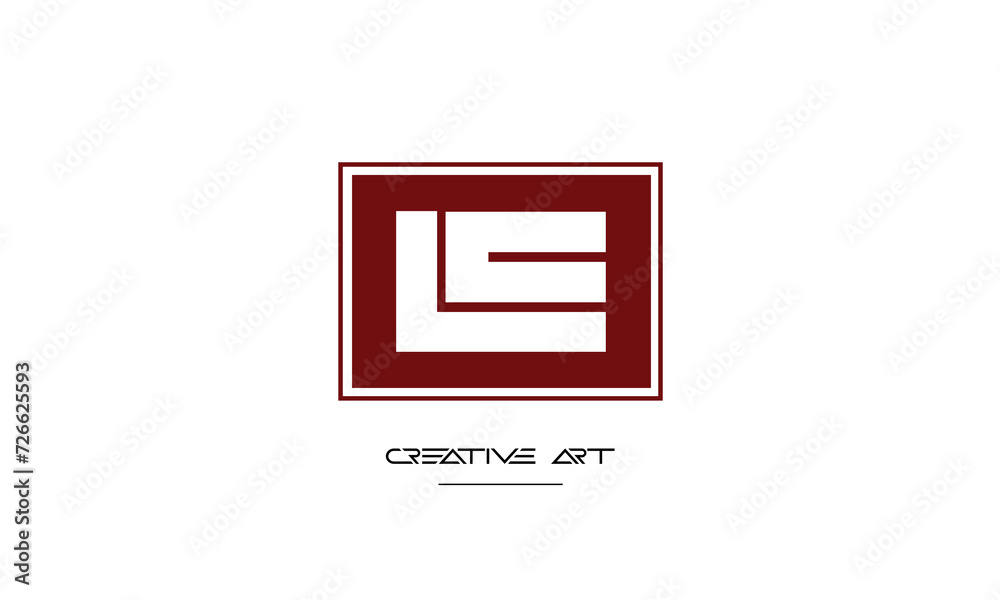EL, LE, E, L abstract letters logo monogram EL, LE, E, L abstract letters logo monogram