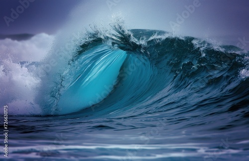 Riding the Waves, The Power of Nature, Surfing in Blue, Tidal Force.