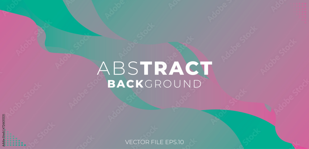Abstract colorful background. Dynamic curved shapes composition, digital art, fancy color design, trendy Gradient background with stylish text. Eps10 vector