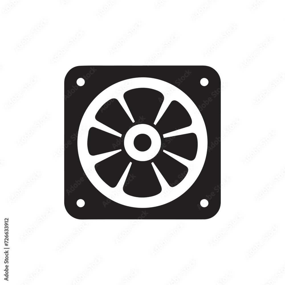 Air ventilator exhaust fan icon Air ventilator exhaust fan icon