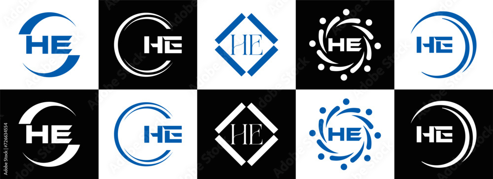 HE logo. H E design. White HE letter. HE, H E letter logo SET design. Initial letter EE linked circle uppercase monogram logo. H E letter logo SET vector design. HE letter logo design
HE logo. H E design. White HE letter. HE, H E letter logo SET design. Initial letter EE linked circle uppercase monogram logo. H E letter logo SET vector design. HE letter logo design