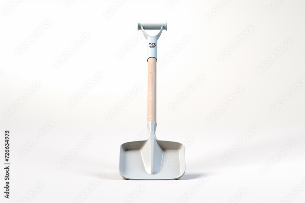 Shovel and sand isolated on white background, clipping path included Shovel and sand isolated on white background, clipping path included