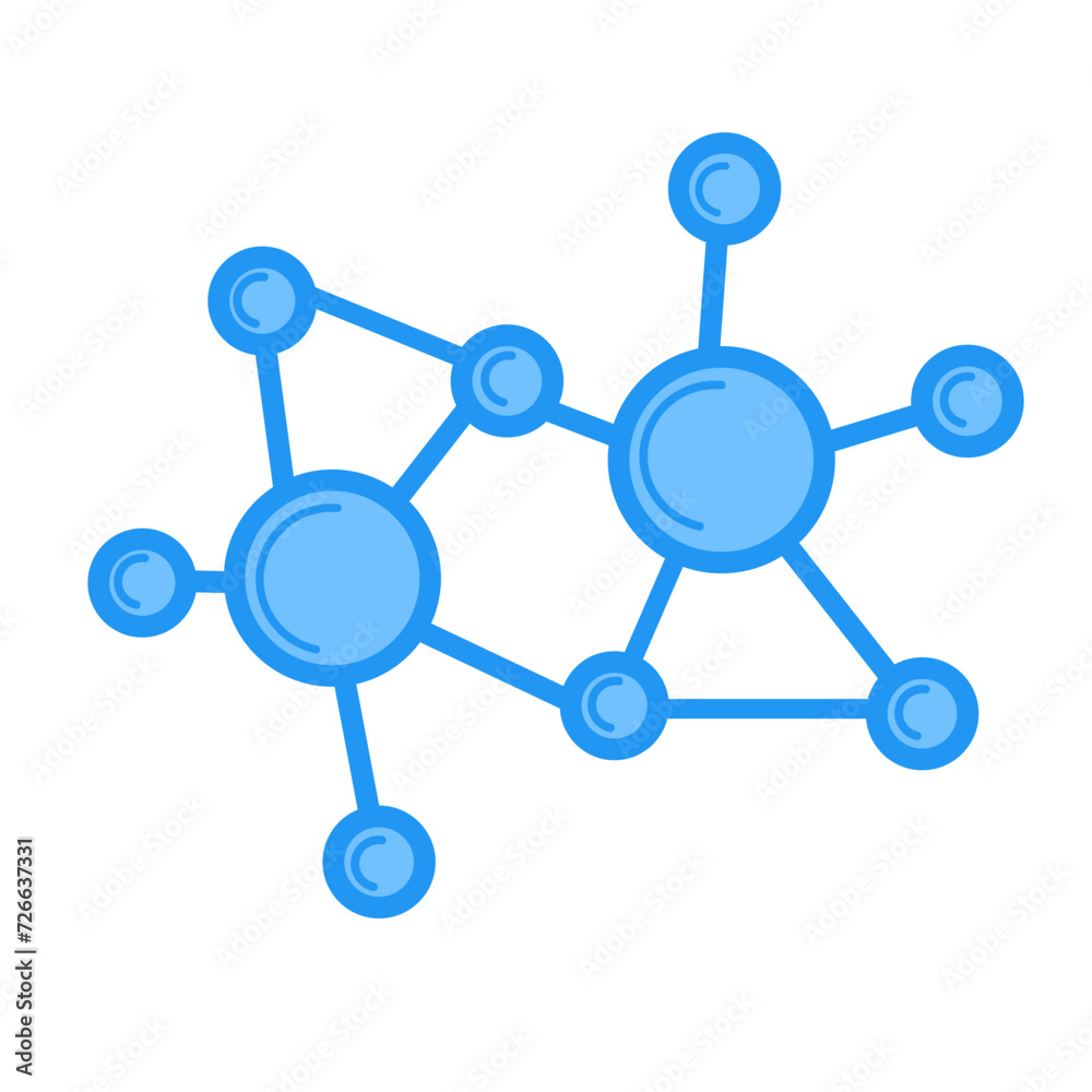 Molecule Vector Icon Illustration Molecule Vector Icon Illustration