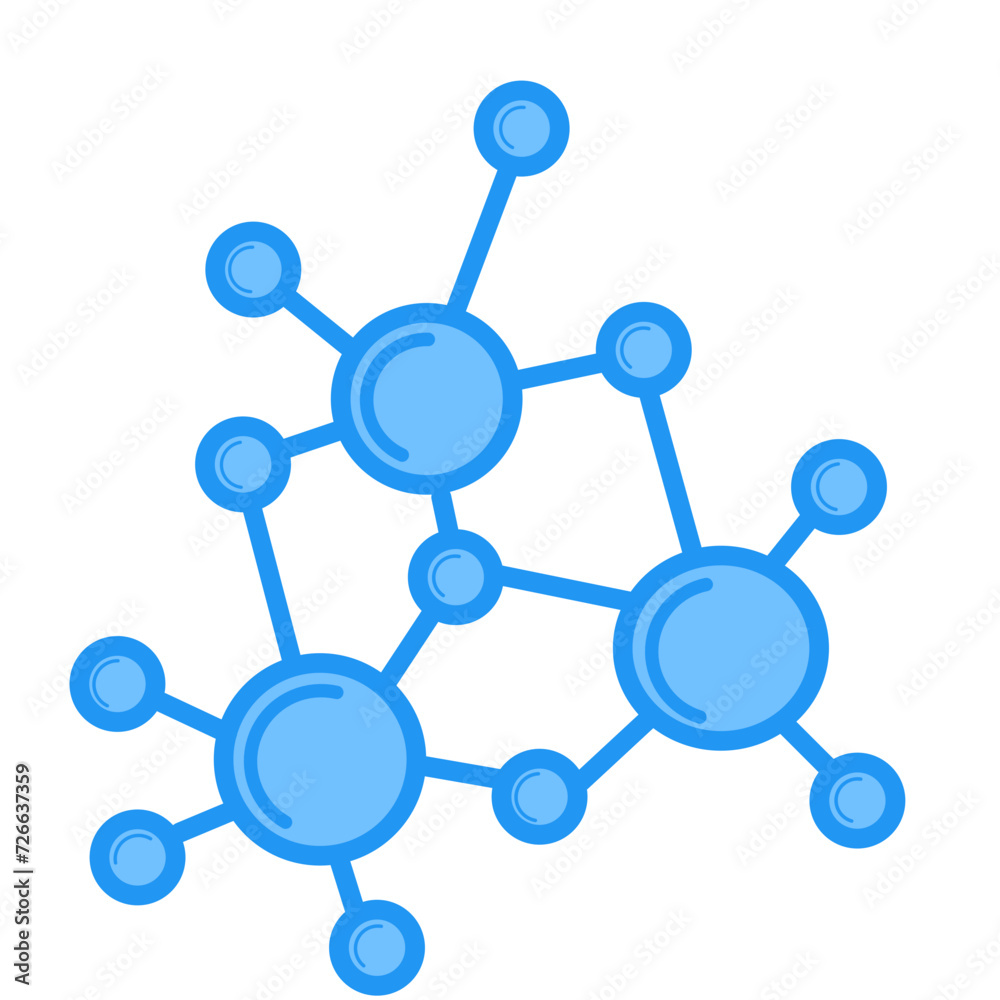 Molecule Vector Icon Illustration Molecule Vector Icon Illustration