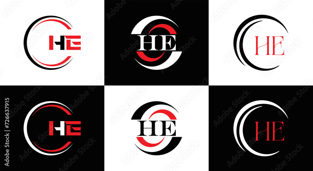HE logo. H E design. White HE letter. HE, H E letter logo SET design. Initial letter EE linked circle uppercase monogram logo. H E letter logo SET vector design. HE letter logo design
HE logo. H E design. White HE letter. HE, H E letter logo SET design. Initial letter EE linked circle uppercase monogram logo. H E letter logo SET vector design. HE letter logo design