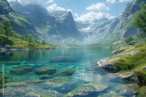 A virtual reality nature exploration app that transports users to various breathtaking natural landscapes, fostering a sense of connection with the environment.  Generative Ai.