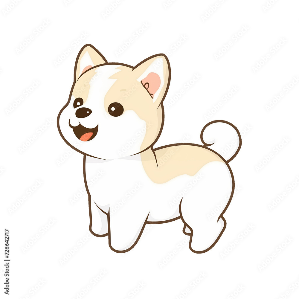 custom made wallpaper toronto digitalcute cartoon japanese dog Generative Ai