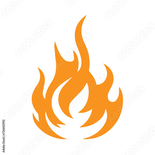 set of fire icon vector 