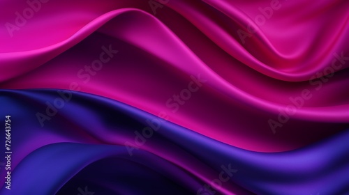 Dark magenta fuchsia blue abstract matte background for design. Space. Deep purple color. Gradient. Web banner. Wide. Long. Panoramic. Website header. Christmas, festive, luxury. Template. 