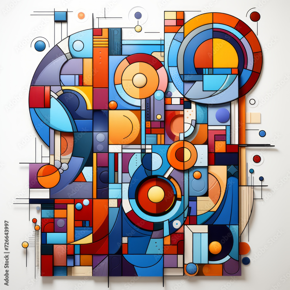 Abstract Geometric Composition with Vibrant Colors
Abstract Geometric Composition with Vibrant Colors