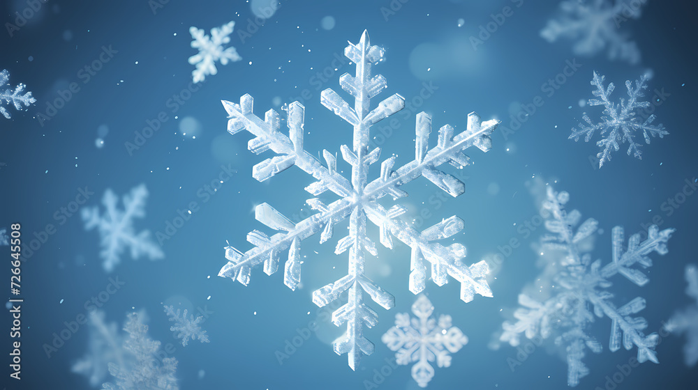 Festive snowflake background with beautiful design and space for text Festive snowflake background with beautiful design and space for text