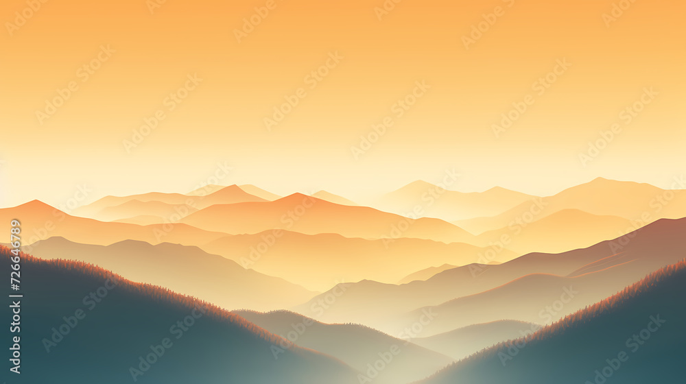 Majestic mountains, panoramic peaks PPT background Majestic mountains, panoramic peaks PPT background
