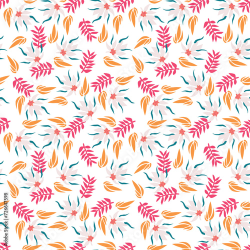 Background of floral pattern vector