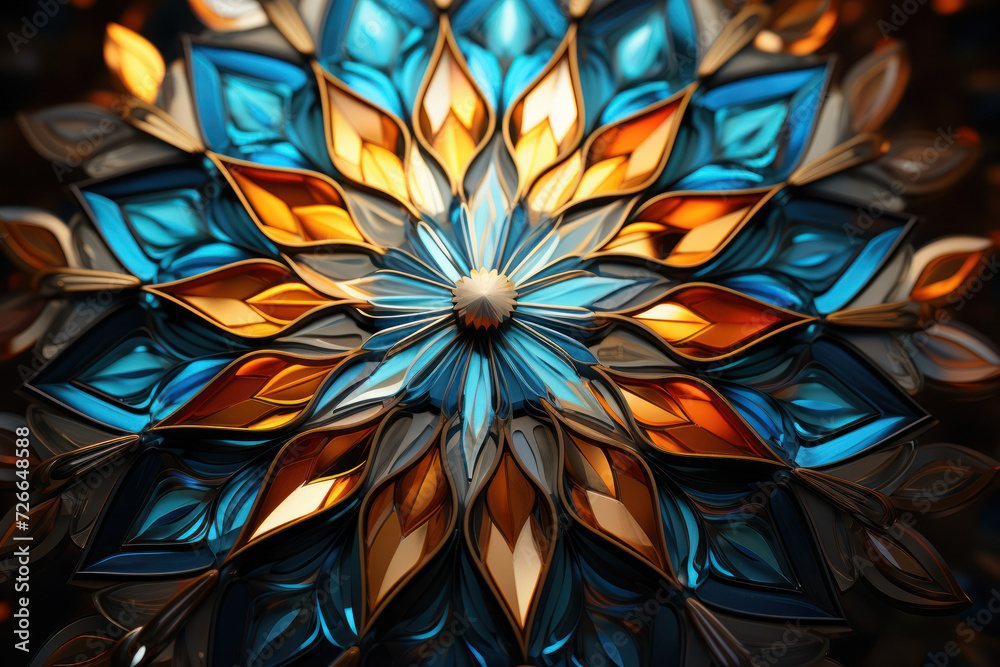 A kaleidoscope turning to reveal ever-changing patterns, symbolizing the dynamic and evolving nature of inventive concepts. Generative Ai. A kaleidoscope turning to reveal ever-changing patterns, symbolizing the dynamic and evolving nature of inventive concepts. Generative Ai.