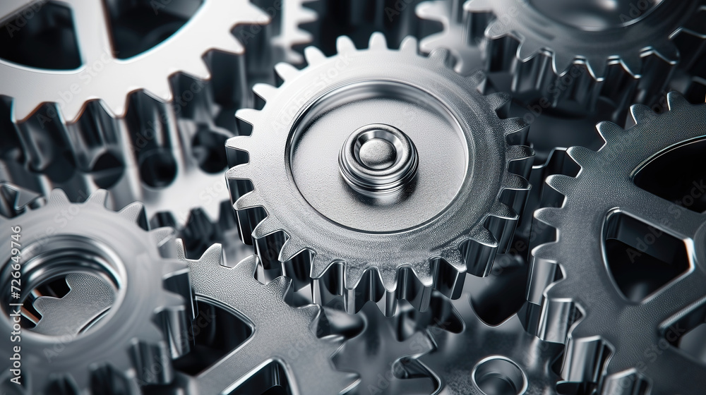 Shiny gears as a technological background. Shiny gears as a technological background.