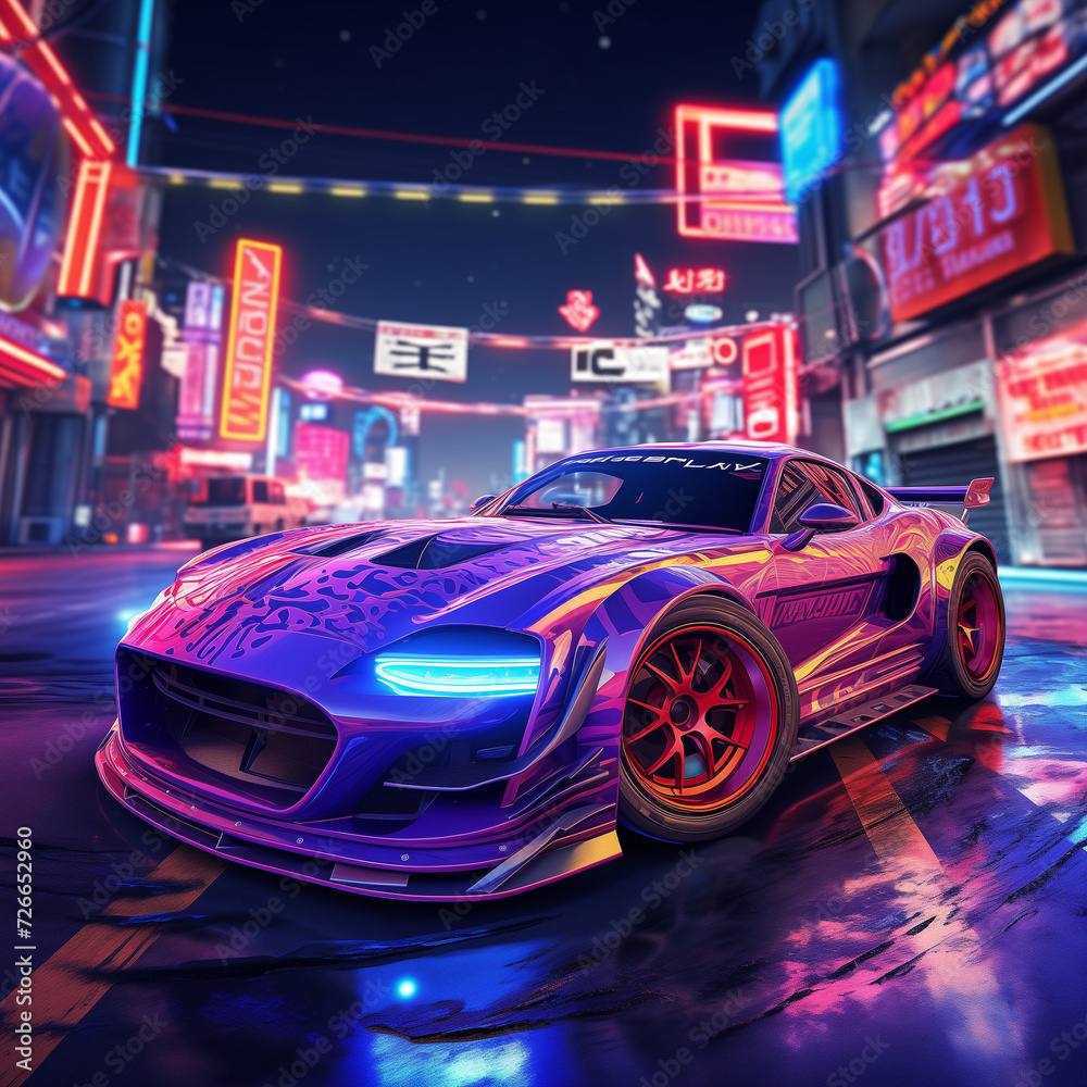 car in the night