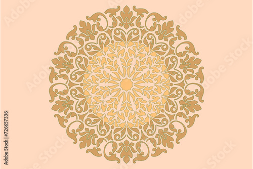 ornamental round lace pattern