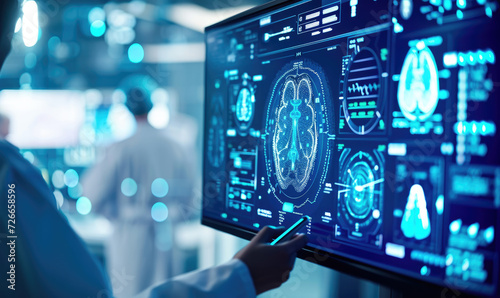 Medical technology, AI technology is utilized by doctors for diagnosing increasing the accuracy of patient treatments.