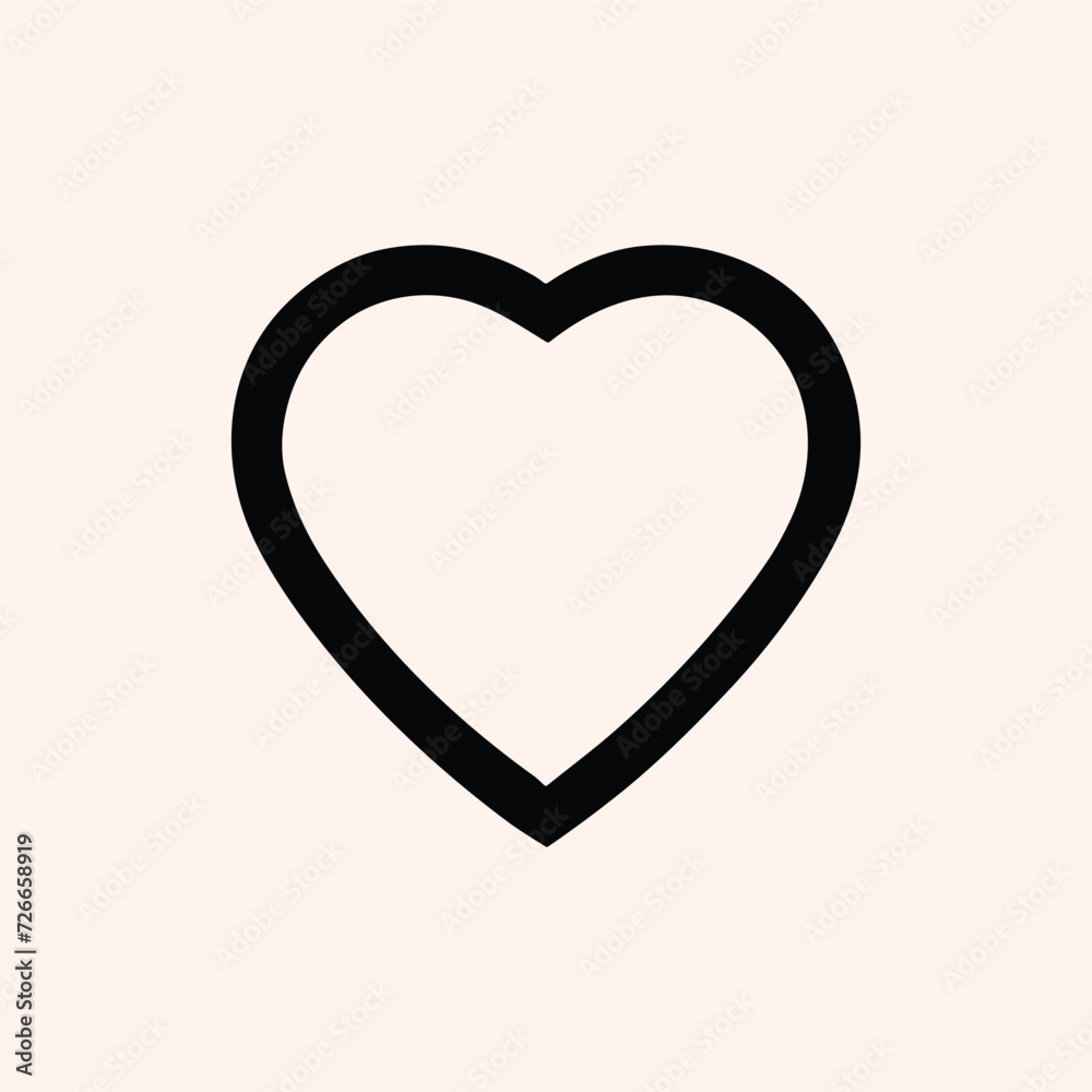 heart icon isolated on white heart icon isolated on white