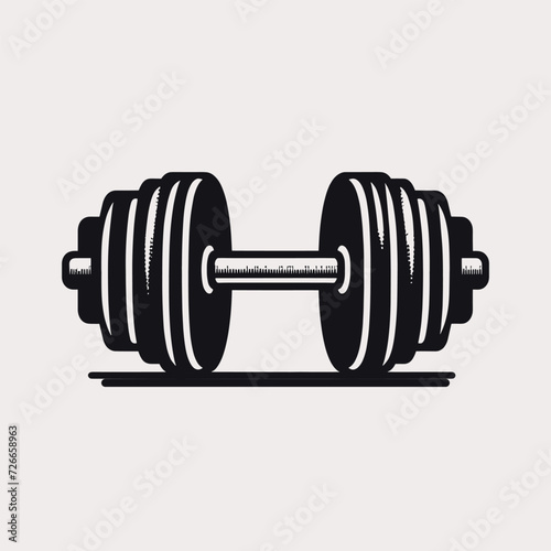 dumbbell isolated on white