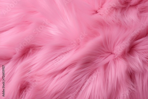Pink fur texture background. Close up of pink fur texture background, Show a pink fur background with a surface wool texture, AI Generated