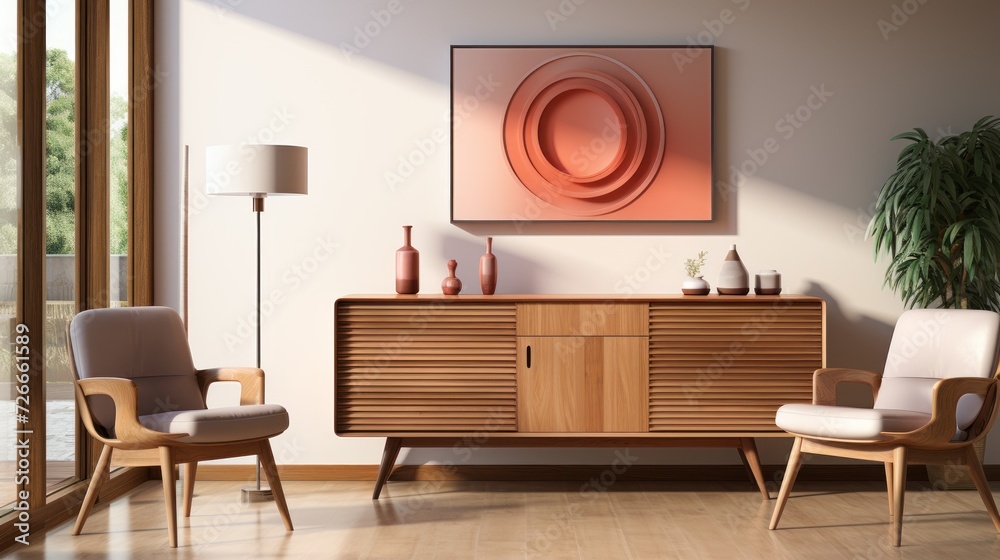 Fototapeta premium White poster on plain background UHD wallpaper