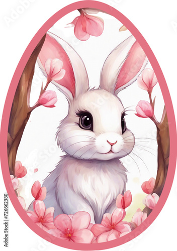 Framed portrait of the Easter Bunny