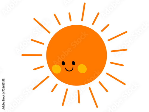 下を見る太陽