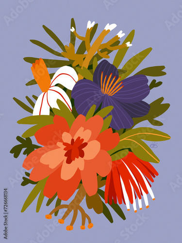 Flowers Composition, Floral Painting