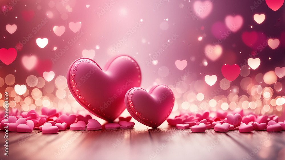 Valentine's day hearts ballons with copyspace, saint valentine and love background concept, blank space, hd Valentine's day hearts ballons with copyspace, saint valentine and love background concept, blank space, hd