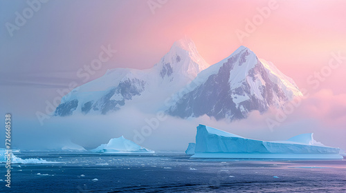 iceberg at sunset © Chich