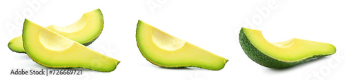 Fresh organic avocado isolated