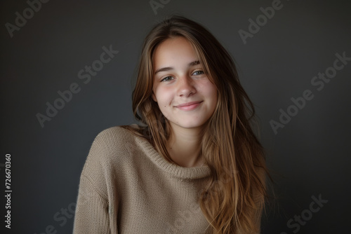 portrait of an smiling young girl