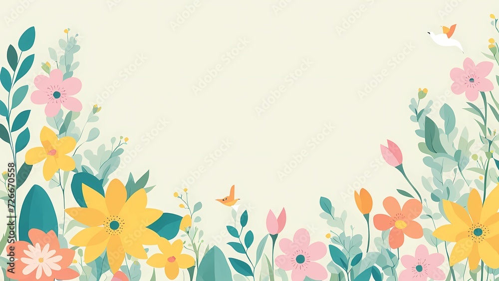 Floral flower pink pastel background for Easter Sunday. Christian day illustration template for poster, presentation, banner, social media. Floral flower pink pastel background for Easter Sunday. Christian day illustration template for poster, presentation, banner, social media.