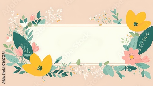 Floral flower pink pastel background for Easter Sunday. Christian day illustration template for poster  presentation  banner  social media.
