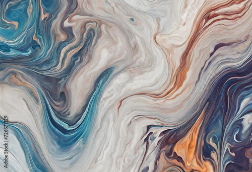Elegant Chromatic Flows  Fine Intricate Marble-Like Patterns of Colorful Paint with a Graceful Wavy Structure     Stunning Background Artistry
