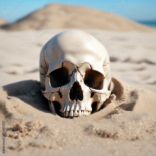 Skull in Sand