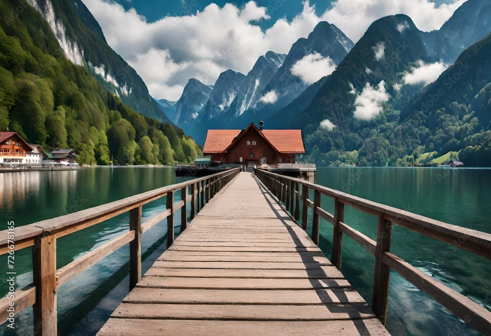 Obraz premium lake in the mountains