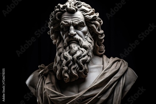 Archimedes portrait statue.