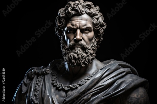 Marco Polo portrait statue.