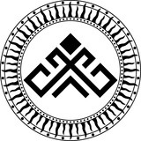 roganitsa slavic symbol amulet sun sircle vector