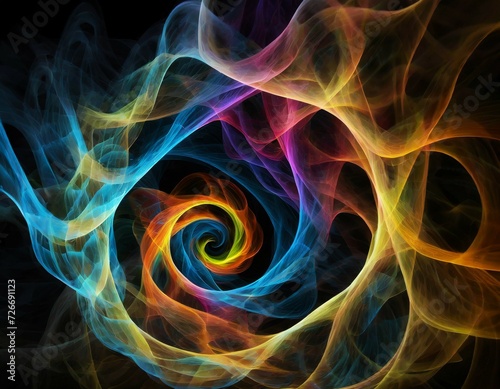 Les spirales colorées