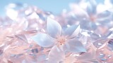 Fine crystals surrounded by delicate petals