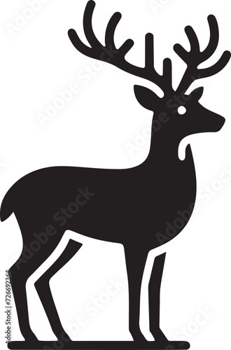 Deer silhouette  vector artwork of deer