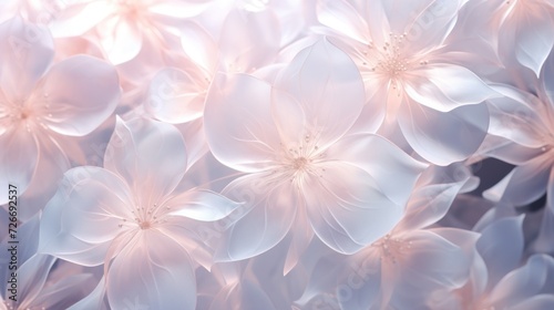 Bright flower petals with water drops © Karolina