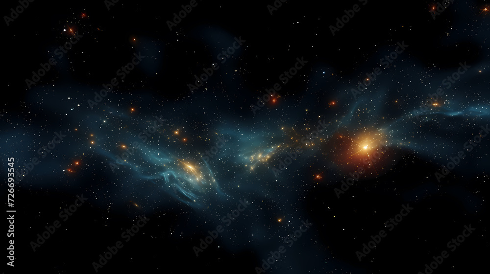 Countless stars twinkle in the night sky Countless stars twinkle in the night sky