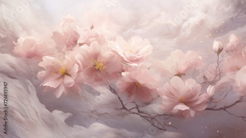 Delicate petals in the air, relax wallpaper © Karolina
