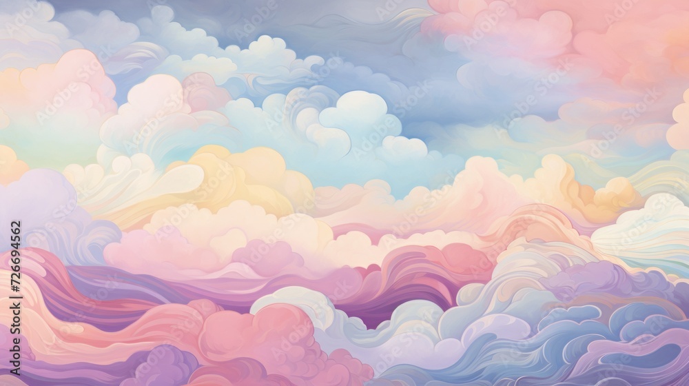 Amazing and colorful sky with clouds Amazing and colorful sky with clouds